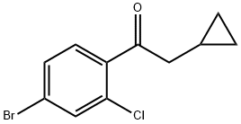Ethanone, 1-(4-bromo-2-chlorophenyl)-2-cyclopropyl- Structural