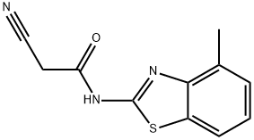 Acetamide, 2-cyano-N-(4-methyl-2-benzothiazolyl)- Structural