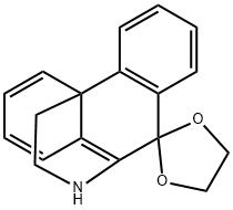 Spiro[1,3-dioxolane-2,9'-[9H-10,4a](iminoethano)phenanthrene] (8CI,9CI) Structural