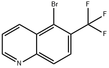 Quinoline, 5-bromo-6-(trifluoromethyl) Structural