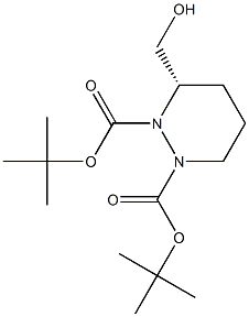 di-tert-butyl (S)-3-(hydroxymethyl)tetrahydropyridazine-1,2-dicarboxylate Structural
