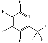 4-Bromo-2-methylpyridine-d6 Structural