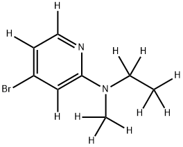 4-Bromo-2-methylethylaminopyridine-d11 Structural