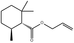 allyl (1R,6S)-2,2,6-trimethylcyclohexanecarboxylate Structural