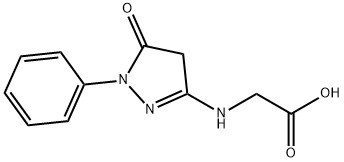 Glycine, N-(4,5-dihydro-5-oxo-1-phenyl-1H-pyrazol-3-yl)- Structural
