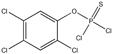 o-(2,4,5-trichlorophenyl) phosphorodichloridothioate Structural