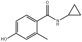 N-Cyclopropyl-4-hydroxy-2-methylbenzamide Structural