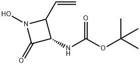 tert-Butyl ((3S)-1-hydroxy-2-oxo-4-vinylazetidin-3-yl)carbamate Structural