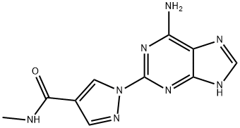 1H-Pyrazole-4-carboxamide, 1-(6-amino-9H-purin-2-yl)-N-methyl-