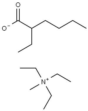 triethyl(methyl)azanium 2-ethylhexanoate Structural
