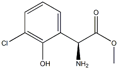METHYL (2S)-2-AMINO-2-(3-CHLORO-2-HYDROXYPHENYL)ACETATE Structural