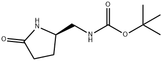 tert-butyl (R)-((5-oxopyrrolidin-2-yl)methyl)carbamate Structural