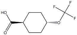 trans-4-(trifluoromethoxy)cyclohexane-1-carboxylic acid Structural