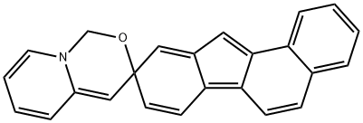 Spiro[9H-benzo[a]fluorene-9,3'-[1H,3H]pyrido[1,2-c][1,3]oxazine] (8CI,9CI) Structural