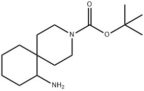 tert-butyl 7-amino-3-azaspiro[5.5]undecane-3-carboxylate Structural