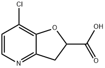 Furo[3,2-b]pyridine-2-carboxylic acid, 7-chloro-2,3-dihydro- Structural