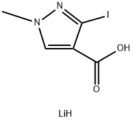 lithium 3-iodo-1-methyl-1H-pyrazole-4-carboxylate Structural