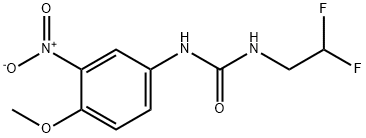 Urea, N-(2,2-difluoroethyl)-N'-(4-methoxy-3-nitrophenyl)- Structural