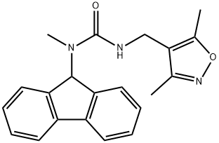 Urea, N'-[(3,5-dimethyl-4-isoxazolyl)methyl]-N-9H-fluoren-9-yl-N-methyl- Structural