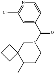 Methanone, (2-chloro-4-pyridinyl)(9-methyl-6-azaspiro[3.5]non-6-yl)- Structural