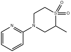 Thiomorpholine, 2-methyl-4-(2-pyridinyl)-, 1,1-dioxide Structural