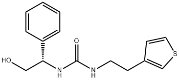 Urea, N-[(1S)-2-hydroxy-1-phenylethyl]-N'-[2-(3-thienyl)ethyl]- Structural