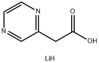lithium(1+) ion 2-(pyrazin-2-yl)acetate Structural