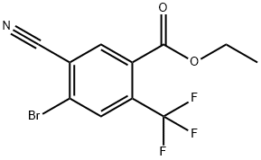 Ethyl 4-bromo-5-cyano-2-(trifluoromethyl)benzoate Structural