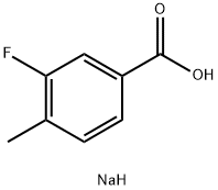 Sodium 3-fluoro-4-methylbenzoate Structural