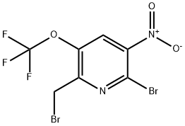 Pyridine, 2-bromo-6-(bromomethyl)-3-nitro-5-(trifluoromethoxy)- Structural