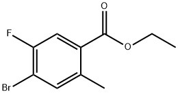 Ethyl 4-bromo-5-fluoro-2-methylbenzoate Structural