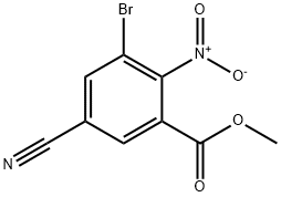 Methyl 3-bromo-5-cyano-2-nitrobenzoate Structural