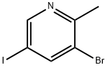 Pyridine, 3-bromo-5-iodo-2-methyl- Structural