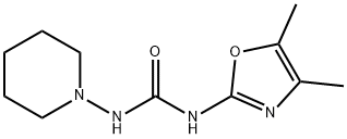 Urea, N-(4,5-dimethyl-2-oxazolyl)-N'-1-piperidinyl- Structural