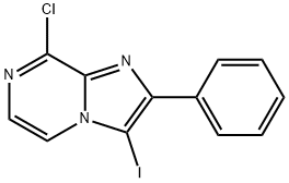 Imidazo[1,2-a]pyrazine, 8-chloro-3-iodo-2-phenyl- Structural