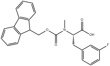 Fmoc-3-fluoro-N-methyl-L-phenylalanine Structural