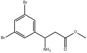 METHYL 3-AMINO-3-(3,5-DIBROMOPHENYL)PROPANOATE Structural