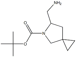tert-butyl 6-(aminomethyl)-5-azaspiro[2.4]heptane-5-carboxylate Structural