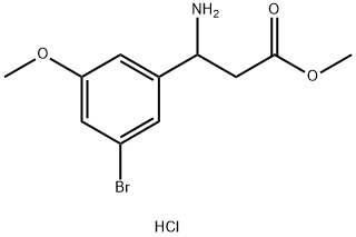 METHYL 3-AMINO-3-(3-BROMO-5-METHOXYLPHENYL)PROPANOATE HYDROCHLORIDE