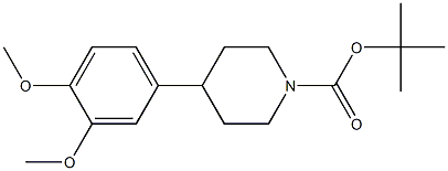 tert-butyl 4-(3,4-dimethoxyphenyl)piperidine-1-carboxylate Structural