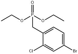 Diethyl (4-bromo-2-chlorobenzyl)phosphonate Structural