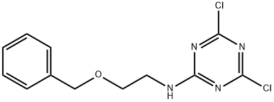 N-[2-(Benzyloxy)ethyl]-4,6-dichloro-1,3,5-triazin-2-amine Structural