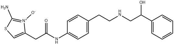 (R)-2-amino-4-(2-((4-(2-((2-hydroxy-2-phenylethyl)amino)ethyl) phenyl)amino)-2-oxoethyl)thiazole 3-oxide Structural