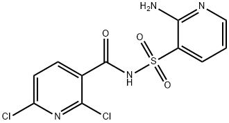 N-[(2-Amino-3-pyridyl)sulfonyl]-2,6-dichloropyridine-3-carboxamide Structural