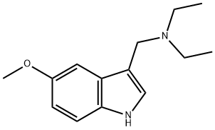diethyl-(5-methoxy-1H-indol-3-ylmethyl)-amine Structural