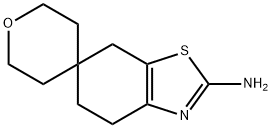 Spiro[benzothiazole-6(5H),4'-[4H]pyran]-2-amine, 2',3',4,5',6',7-hexahydro- Structural