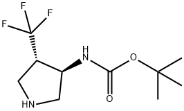 tert-butyl ((3R,4S)-4-(trifluoromethyl)pyrrolidin-3-yl)carbamate