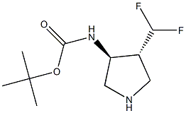 tert-butyl ((3S,4R)-4-(difluoromethyl)pyrrolidin-3-yl)carbamate