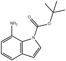 tert-Butyl 7-amino-1H-indole-1-carboxylate Structural