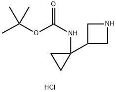 tert-butyl N-[1-(azetidin-3-yl)cyclopropyl]carbamate hydrochloride Structural